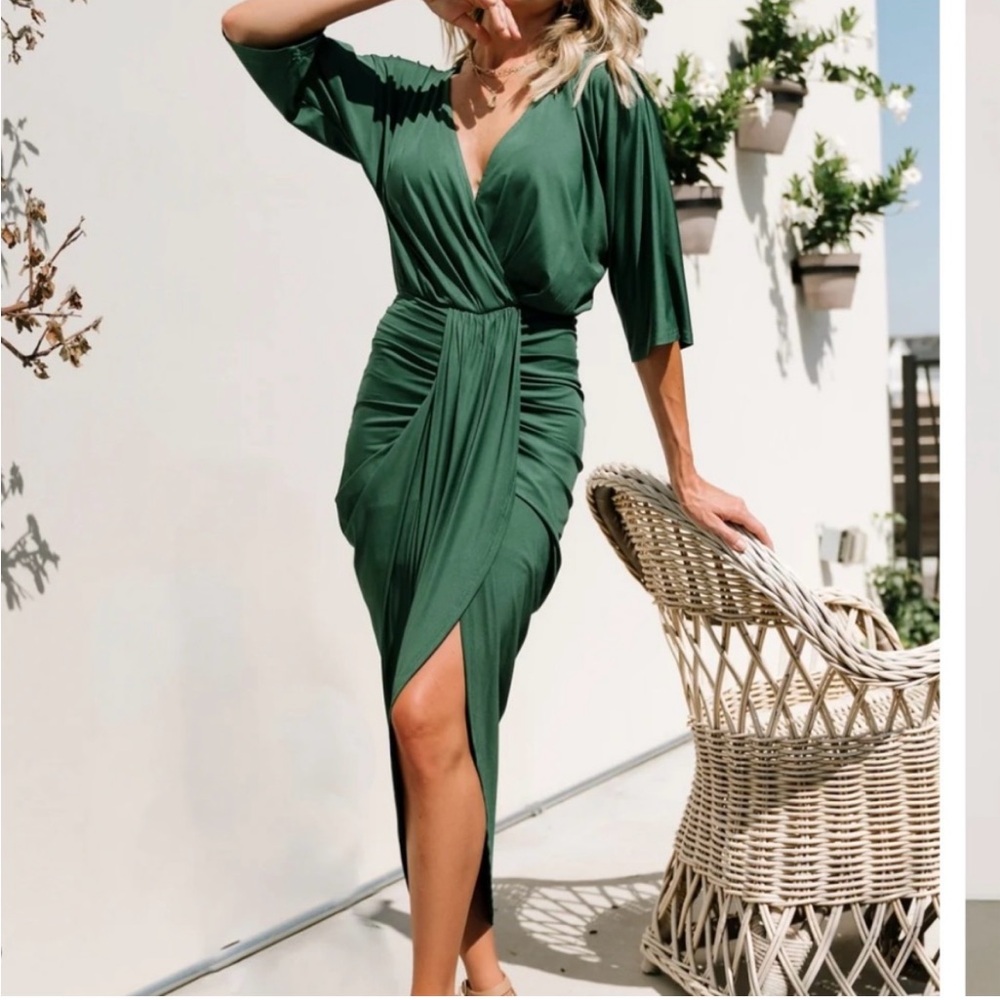 Baltic Born Forest Green High Low Dress